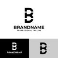 Letters BK or KB Monogram Logo, suitable for business with BK or KB initials