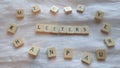 Letters In Blocks Abstract Background