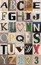 26 letters capital alphabets background