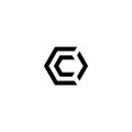 Letters COC CCO OCC OCO Hexagon Logo