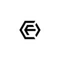 Letters COF CFO OCF OFC FOC FCO Hexagon Logo
