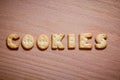 Letters of cookies