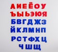 Letters, Cyrillic alphabet.