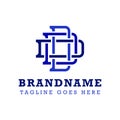 Letters DDD Monogram Logo, suitable for any brand Royalty Free Stock Photo