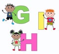 Letters G H and I