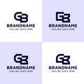 Letters GB Monogram Logo Set, suitable for any business with BG or GB initials