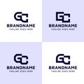 Letters GC Monogram Logo Set, suitable for any business with CG or GC initials