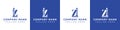 Letters IZ and ZI Pillar Logo, suitable for business with IZ and ZI related to Pillar