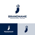 Letters JB or BJ Monogram Logo, suitable for business with JB or BJ initials