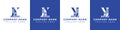 Letters JY and YJ Pillar Logo, suitable for business with JY and YJ related to Pillar