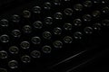 Letters on the keys of an old typewriter Royalty Free Stock Photo