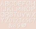 Letters for laser cutting. English alphabet.