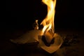 Love letters burning