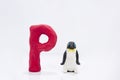 Letters made from Play Clay with some visualizations Royalty Free Stock Photo