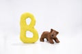 Letters made from Play Clay with some visualizations Royalty Free Stock Photo