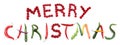 Letters MERRY CHRISTMAS made from berry, raspberries, carrot, chili, celery, for raspberry recipes, texts, encyclopedias