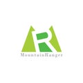 Letters mr mountain ranger logo vector