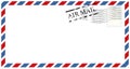 Letters and postmarks, airmail designs vector Royalty Free Stock Photo