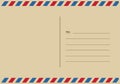 Letters and postmarks, airmail designs vector