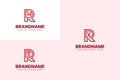 Letters RDW RDX RDY Monogram Logo Set, for brand with DWR DXR DYR initials Royalty Free Stock Photo