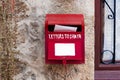 Letters for Santa Mailbox Christmas Decoration. Royalty Free Stock Photo