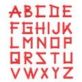 Letters Set as Dynamite Sticks Alphabet Collection. 3d Rendering