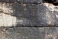 Letters on the stone in Phaselis, Turkey