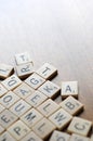 Letters on table Royalty Free Stock Photo