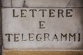 Letters and Telegrams in Italian