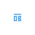Letters TOB OBT Square Logo Design