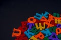 Letters of toy alphabet