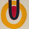 Letters U and O in a piece of "Klint AF" style typeface art inspired by Hilma AF Klint