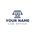 Letters VV Legal Logo, for lawyer, legal, or justice with VV initials