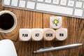 Letters on wood blocks outlining road to success