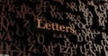 Letters - Wooden 3D rendered letters/message