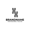 Letters XX Xot Monogram Logo, Suitable for business with XX initials Royalty Free Stock Photo