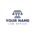 Letters YY Legal Logo, suitable for lawyer, legal, or justice with YY initials
