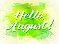 Letttering Hello august