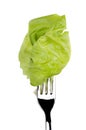 Lettuce salad raw food isolated over white Royalty Free Stock Photo