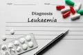 Leukaemia on the diagnosis list, medical concept