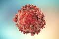 Leukaemia white blood cell Royalty Free Stock Photo