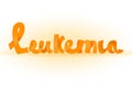 Leukemia lettering image