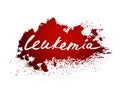 Leukemia lettering image