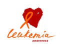 Leukemia lettering image