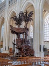 Interior of Saint Peter`s Church.. in Brabantine Gothic style