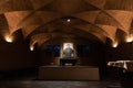 Leuven, Flemish Brabant Region, Belgium - Interior design of the Saint Anthon catholic church, tributed to Father