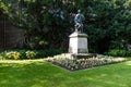 Leuven, Flemish Brabant Region, Belgium - Statue of Father Damien in a green park