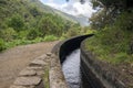 Levada das 25 fontes, touristic hiking trail, Rabacal, Madeira island