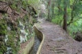 Levada of Madeira Island, type of irrigation canals, Portugal