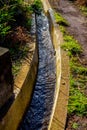 Levada Madeira. Water channel supplying the island with water Royalty Free Stock Photo